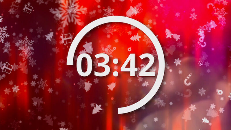 Snowflake Christmas 5-Minute Countdown